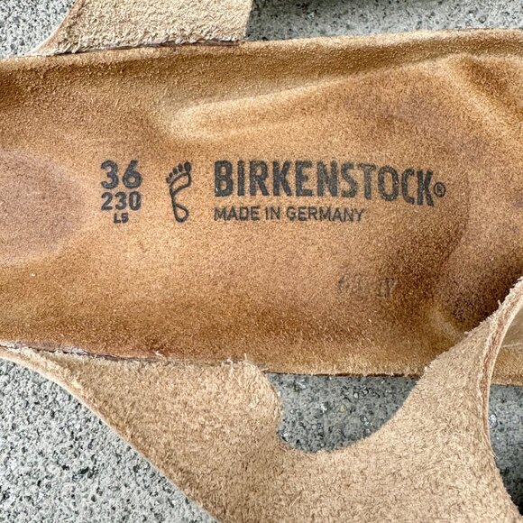 BIRKENSTOCK Gizeh Oiled Leather Sandals 36 5-5.5 Tan Shoes Flip Flops Slides - Picture 11 of 11